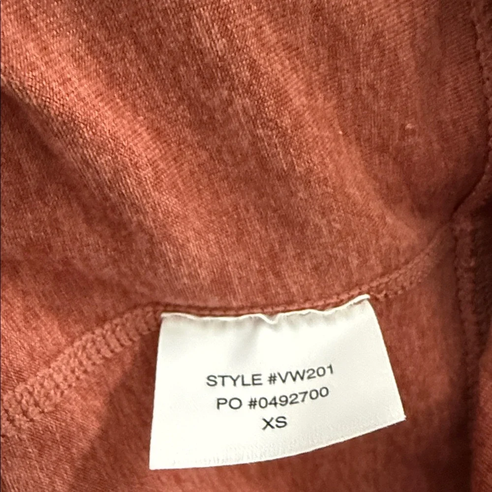 Vuori Halo Full Zip Hoodie Sz XS Cinnamon - Picture 3 of 4